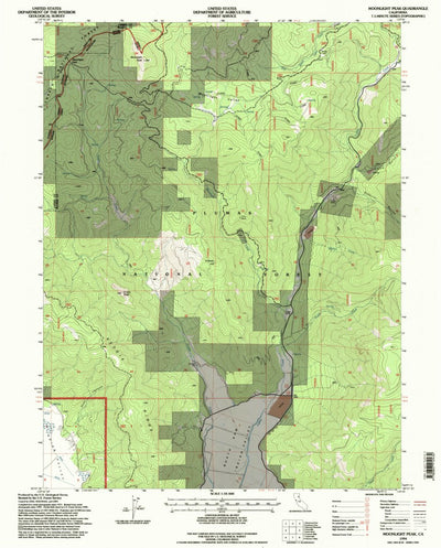 United States Geological Survey Moonlight Peak, CA (1994, 24000-Scale) digital map