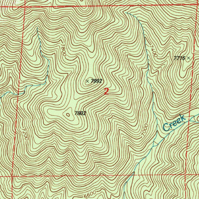 United States Geological Survey Moonridge, CA (1996, 24000-Scale) digital map