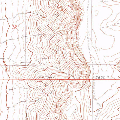 United States Geological Survey Moonshine Canyon, NV (1991, 24000-Scale) digital map