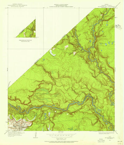 United States Geological Survey Moonshine Hill, TX (1916, 24000-Scale) digital map