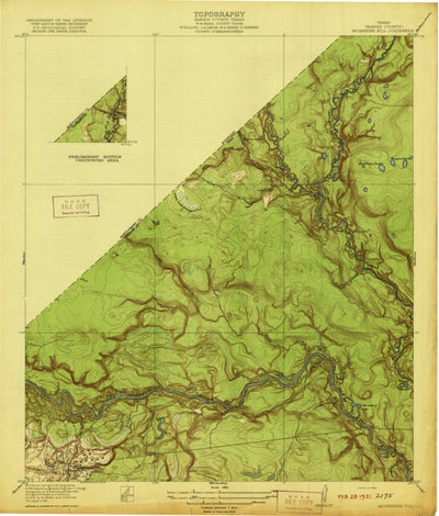United States Geological Survey Moonshine Hill, TX (1920, 31680-Scale) digital map