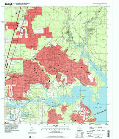 United States Geological Survey Moonshine Hill, TX (1995, 24000-Scale) digital map