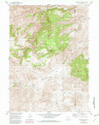 United States Geological Survey Moonshine Peak, WY (1955, 24000-Scale) digital map