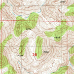 United States Geological Survey Moonshine Peak, WY (1955, 24000-Scale) digital map