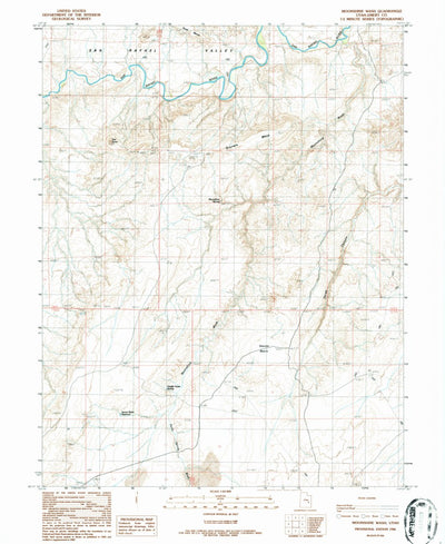 United States Geological Survey Moonshine Wash, UT (1986, 24000-Scale) digital map