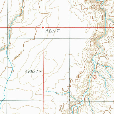 United States Geological Survey Moonshine Wash, UT (1986, 24000-Scale) digital map