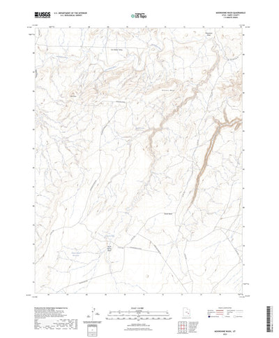 United States Geological Survey Moonshine Wash, UT (2023, 24000-Scale) digital map