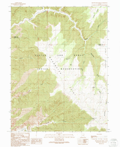 United States Geological Survey Moonwater Point, UT (1991, 24000-Scale) digital map