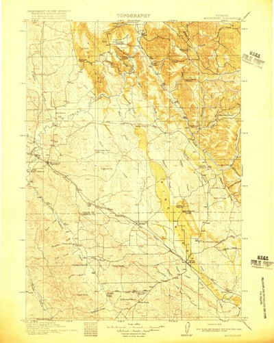 United States Geological Survey Moorcroft, WY (1918, 125000-Scale) digital map