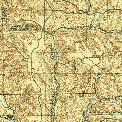 United States Geological Survey Moorcroft, WY (1918, 62500-Scale) digital map