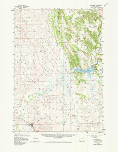United States Geological Survey Moorcroft, WY (1957, 62500-Scale) digital map