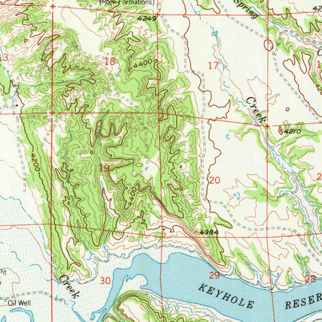 Moorcroft WY 1957 62500 Scale - United States Geological Survey Moorcroft Wy 1957 62500 Scale Digital Map 37053222453404 
