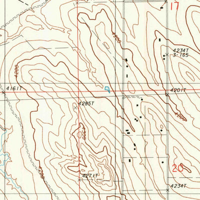 United States Geological Survey Moorcroft, WY (1984, 24000-Scale) digital map