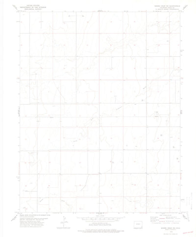 United States Geological Survey Moore Draw NE, CO (1978, 24000-Scale) digital map