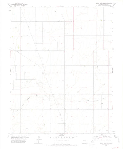 United States Geological Survey Moore Draw NW, CO (1978, 24000-Scale) digital map