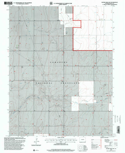 United States Geological Survey Moore Draw NW, CO (1997, 24000-Scale) digital map