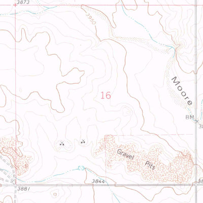 United States Geological Survey Moore Draw SE, CO (1978, 24000-Scale) digital map