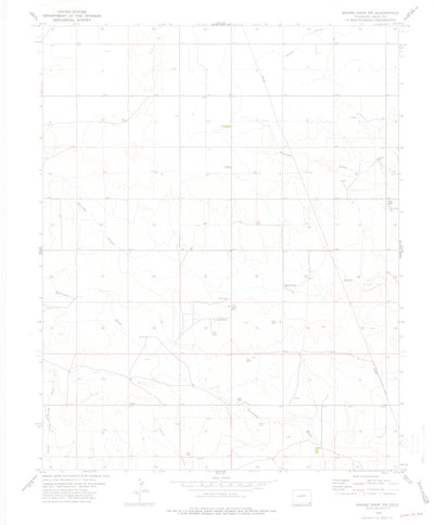 United States Geological Survey Moore Draw SW, CO (1978, 24000-Scale) digital map