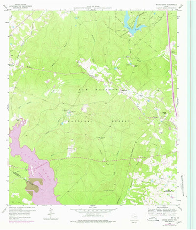 United States Geological Survey Moore Grove, TX (1959, 24000-Scale) digital map