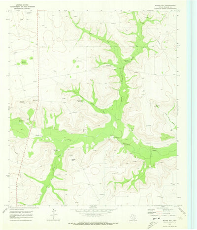 United States Geological Survey Moore Hill, TX (1970, 24000-Scale) digital map
