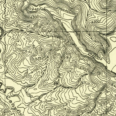 United States Geological Survey Moore Hill, WY (1954, 24000-Scale) digital map