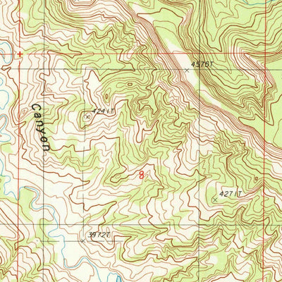 United States Geological Survey Moore Hill, WY (1984, 24000-Scale) digital map