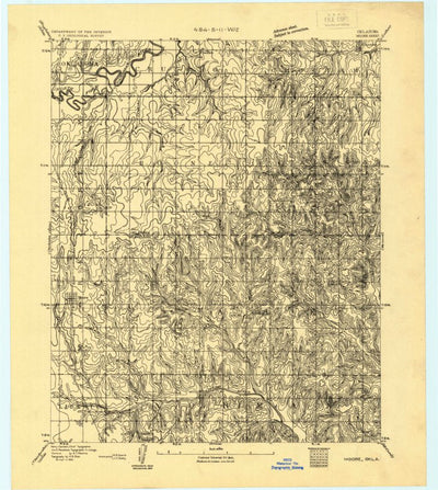 United States Geological Survey Moore, OK (1892, 62500-Scale) digital map