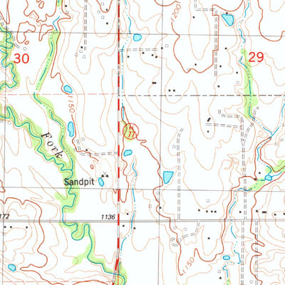 United States Geological Survey Moore, OK (1986, 24000-Scale) digital map