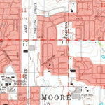 United States Geological Survey Moore, OK (1986, 24000-Scale) digital map