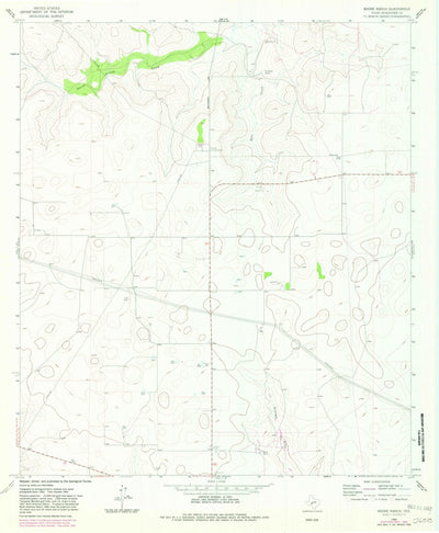 United States Geological Survey Moore Ranch, TX (1964, 24000-Scale) digital map