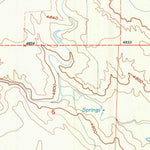United States Geological Survey Moore Spring, WY (1990, 24000-Scale) digital map