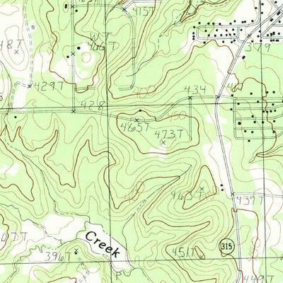 United States Geological Survey Moore Station, TX (1984, 24000-Scale) digital map