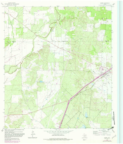 United States Geological Survey Moore, TX (1964, 24000-Scale) digital map