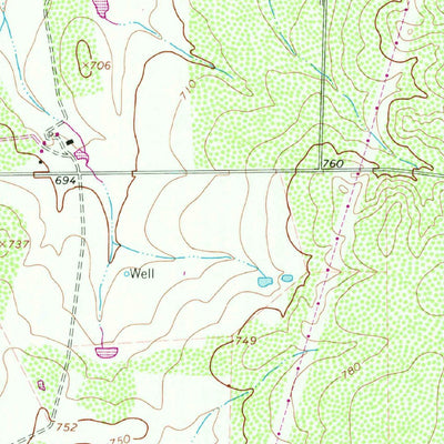 United States Geological Survey Moore, TX (1964, 24000-Scale) digital map