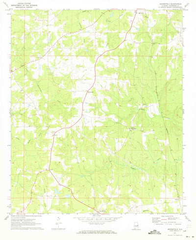 United States Geological Survey Moorefield, AL (1971, 24000-Scale) digital map