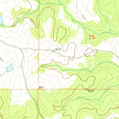 United States Geological Survey Moorefield, AL (1971, 24000-Scale) digital map