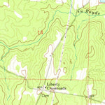 United States Geological Survey Moorefield, AL (1971, 24000-Scale) digital map