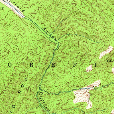 United States Geological Survey Moorefield, WV (1920, 62500-Scale) digital map
