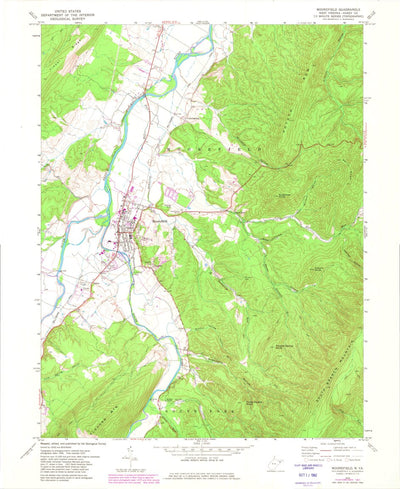 United States Geological Survey Moorefield, WV (1970, 24000-Scale) digital map