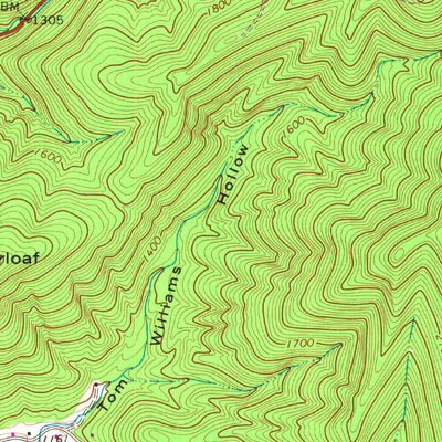 United States Geological Survey Moorefield, WV (1970, 24000-Scale) digital map