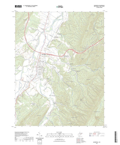United States Geological Survey Moorefield, WV (2023, 24000-Scale) digital map