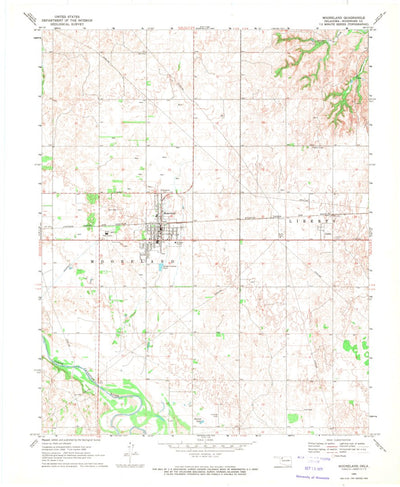 United States Geological Survey Mooreland, OK (1969, 24000-Scale) digital map