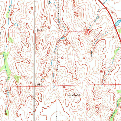 United States Geological Survey Mooreland SW, OK (1969, 24000-Scale) digital map
