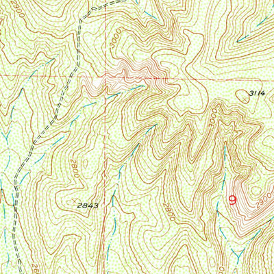 United States Geological Survey Moores Hollow, OR-ID (1951, 24000-Scale) digital map
