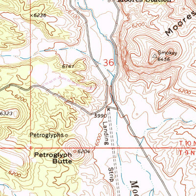 United States Geological Survey Moores Station, NV (1967, 24000-Scale) digital map