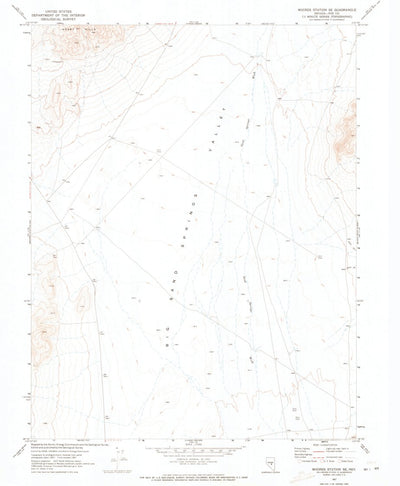 United States Geological Survey Moores Station SE, NV (1967, 24000-Scale) digital map