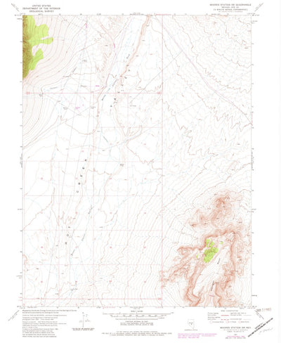 United States Geological Survey Moores Station SW, NV (1967, 24000-Scale) digital map
