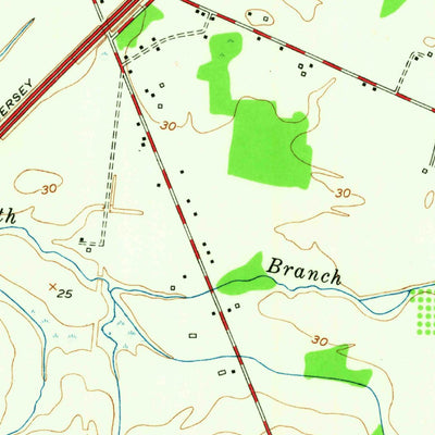 United States Geological Survey Moorestown, NJ (1953, 24000-Scale) digital map