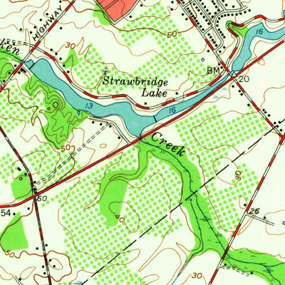 United States Geological Survey Moorestown, NJ (1953, 24000-Scale) digital map