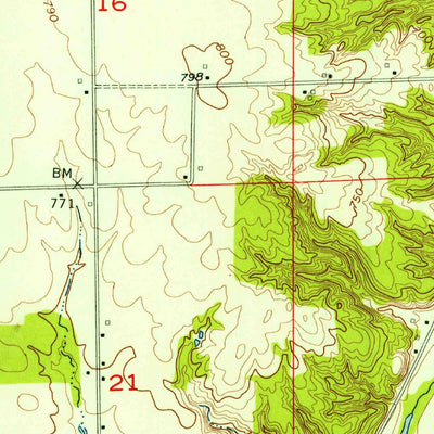 United States Geological Survey Mooresville East, IN (1955, 24000-Scale) digital map